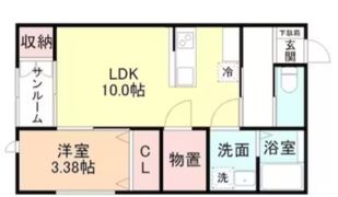 Clover KUBOMOTOの間取り画像
