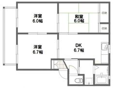 アシェットA棟の間取り画像