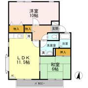 ハイカムール弐番館の間取り画像
