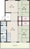 山根台第2住宅 D棟の間取り画像