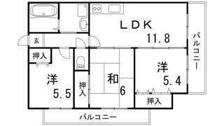 フレンテ灘の間取り画像