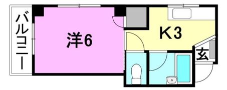 楠マンションの間取り画像