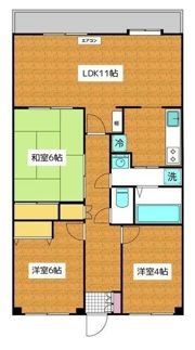 潮ハイツの間取り画像