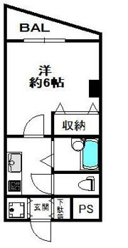 スカイコート後楽園壱番館の間取り画像