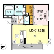 コンフォート白島中町の間取り画像