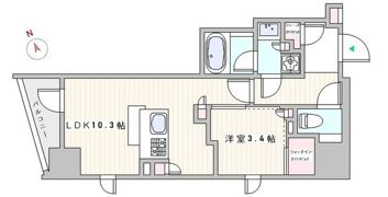 ザ・ライオンズミレス蔵前の間取り画像