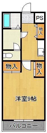 シャルマンステューディオIIの間取り画像