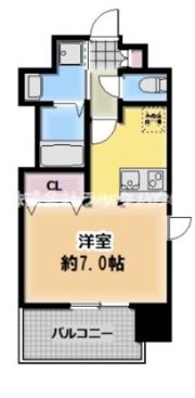 プレサンス大阪城公園ファーストシートの間取り画像