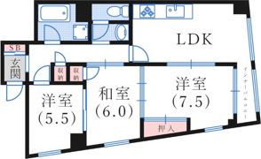 鯉川マンションの間取り画像