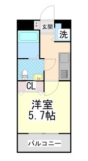 ラウル六甲道の間取り画像