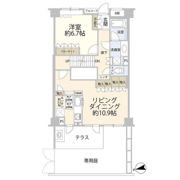クレッセント二子玉川アッサンブラージュの間取り画像