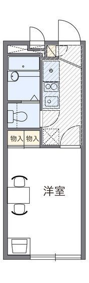 レオパレス高取の間取り画像