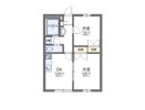 レオパレス西宮北Bの間取り画像