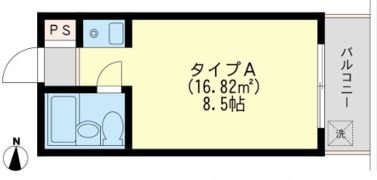 ユナイト山手サンピースの間取り画像