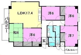 翠松ハイツの間取り画像