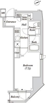 クレセント虎ノ門新橋の間取り画像