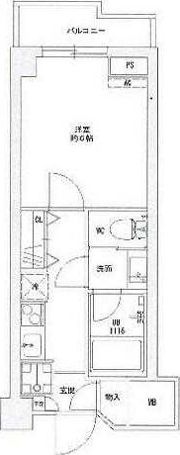三越ゼームス坂マンションの間取り画像