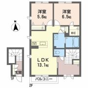 ヴォア ベール A棟の間取り画像