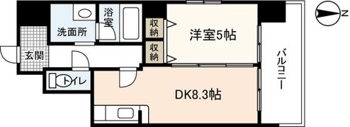 ジェイシティ八丁堀の間取り画像