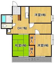 オアシス下到津の間取り画像