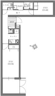クレスト東中野の間取り画像