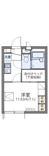 レオパレスクレスト千寿の間取り画像