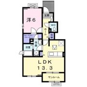 ソレイユⅠの間取り画像