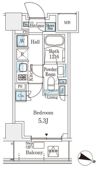 パークアクシス横浜阪東橋の間取り画像