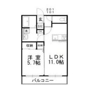 ALBAⅦの間取り画像