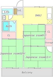幸田ハイツの間取り画像
