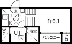 アジュール鶴舞の間取り画像