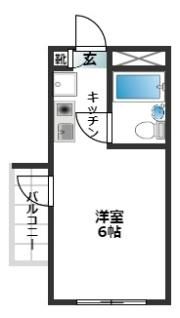 スカイコート西横浜第6の間取り画像