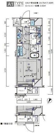 メインステージ横濱伊勢佐木IIIの間取り画像