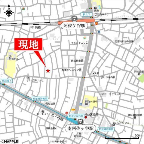 近くに施設あり