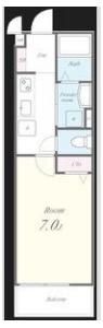 アップル塚本の間取り画像