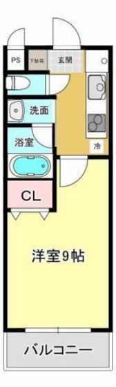 コクーン大元駅前の間取り画像