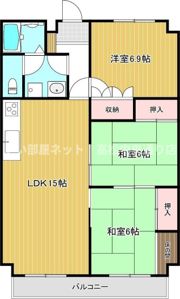 マリオン城乾の間取り画像