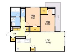 D－ROOM飯倉3丁目の間取り画像