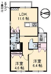 スカイタウン・セノ A棟の間取り画像