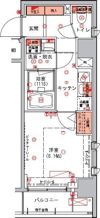 ハーモニーレジデンス日本橋イーストの間取り画像