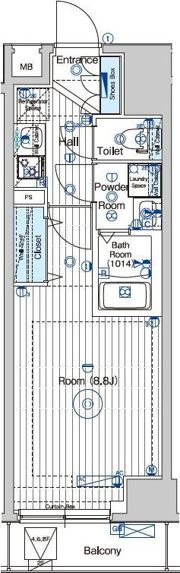 マキシヴシーン南千住の間取り画像