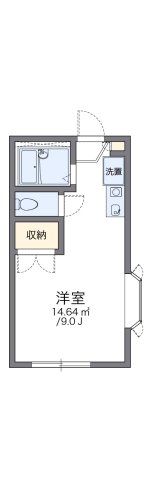 レオパレスあまのの間取り画像