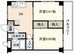 スカイハイツ山口の間取り画像