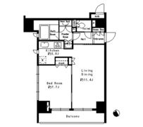 パークルージュ赤坂檜町の間取り画像