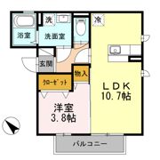 コート白山道Ⅲの間取り画像
