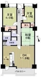 希望ヶ丘グランドハイツの間取り画像