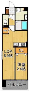 アピアランス歯大前の間取り画像