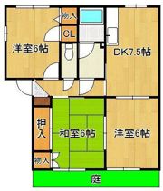 コンフォート八枝B棟の間取り画像