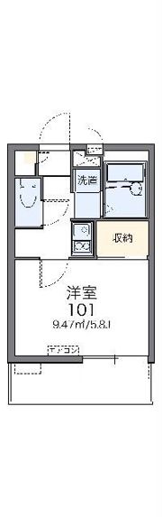 レオパレスポートハイムの間取り画像