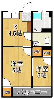 正建ハイツ力丸の間取り画像